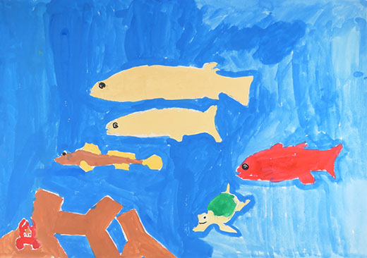 生き生きとした魚たち