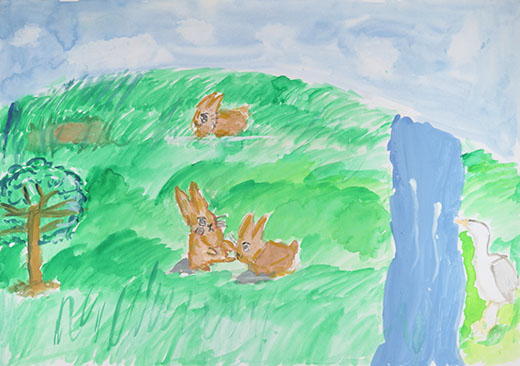 動物たちが自然豊かにくらせる野原