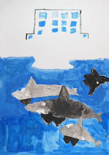 しゃちがおよぐうみ