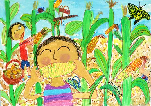 トウモロコシおいしいっ！！