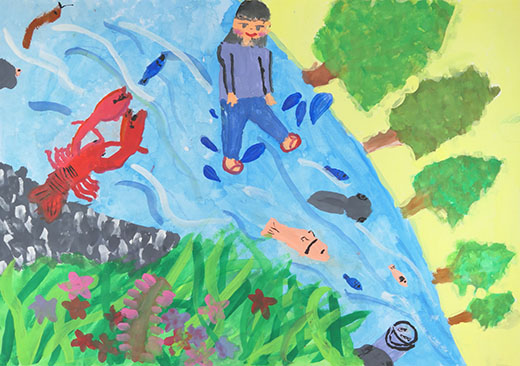 魚がいっぱい大切な川