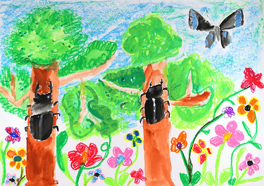 自然いっぱい！！虫いっぱい！！