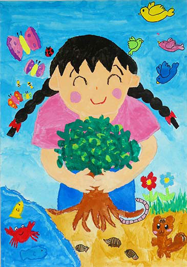 大きく広がれ、小さななえ木たち　生き物いっぱいのみらいへ