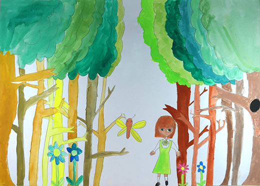 森の小さな子ども