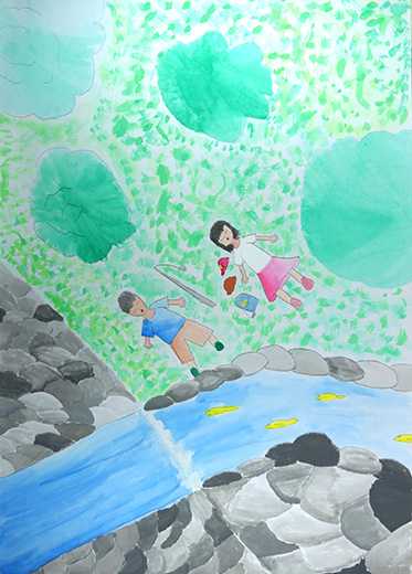 川と魚と自ぜん