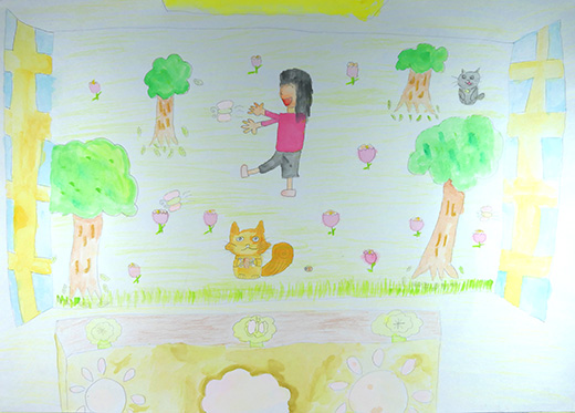 まどから見たけしきには・・・