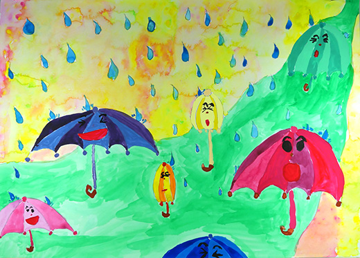 雨をきれいにするカサ