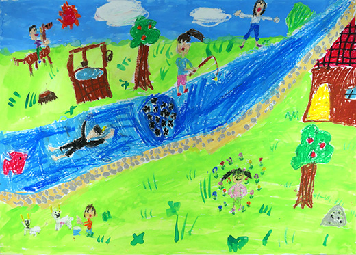 しぜんの中の子どもたち