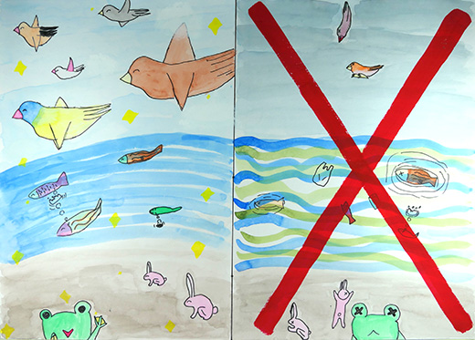 きれいなかんきょうときたないかんきょう