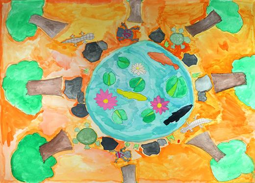 あざやかな小さな森