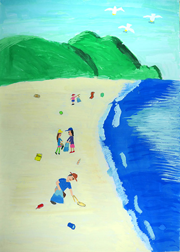 かいがんをきれいに