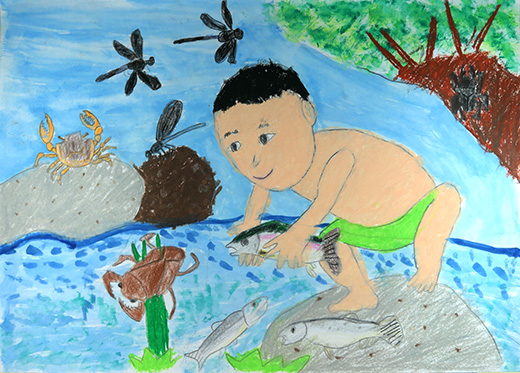 さわってみたいなサクラマス