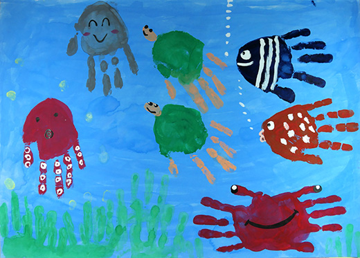 きれいな海の中の世界