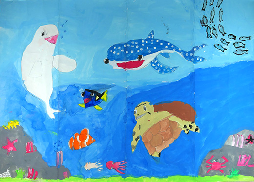 海の中の魚たち