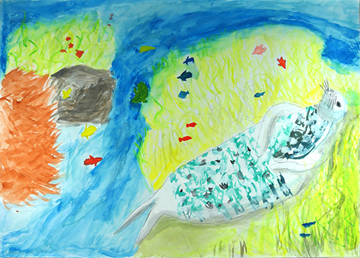 アザラシお昼寝中