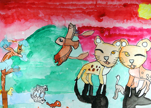 アフリカのサバンナ