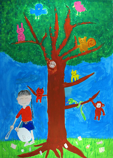 きれいになった地球