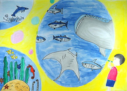 しゃぼん玉の海