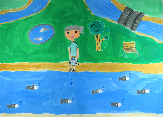 すくいたくなる川の水