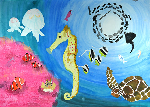 いきいきとした海の仲間たち