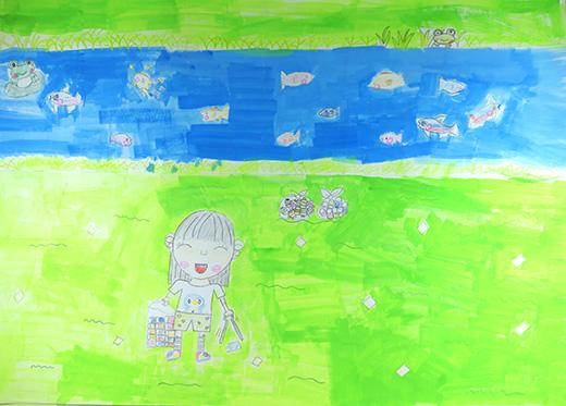 きれいにおよぐお魚さん