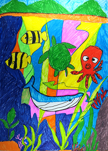 いきいきとした海の生きものたち