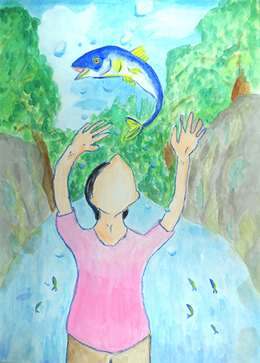 美しい自然と元気な魚