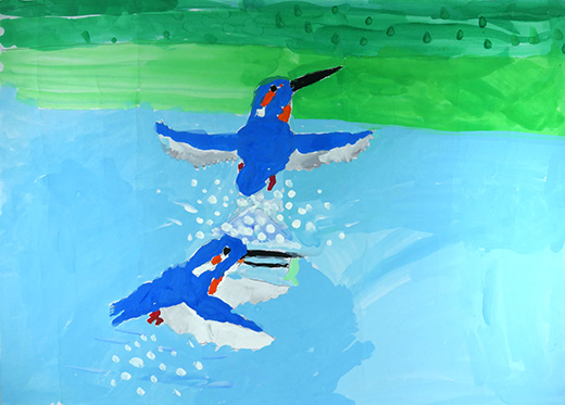 カワセミのいる水辺