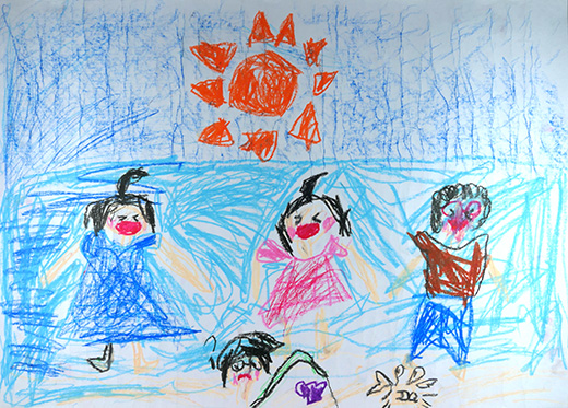 うみであそんで