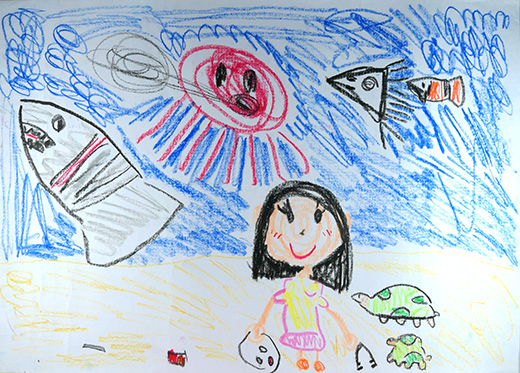 きれいでたのしそうなうみ