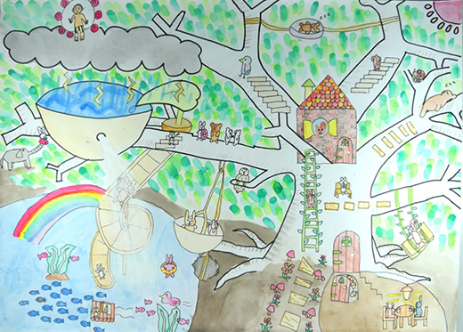 みんなで仲良くくらいたい