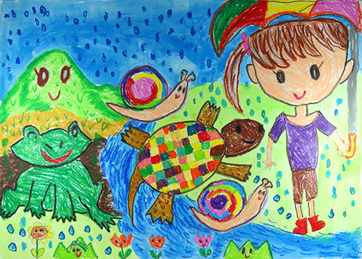 きれいな雨がみんなすき