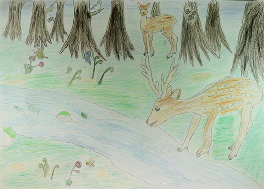 大地に豊かにくらす生物