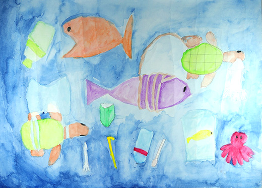 魚が苦しんでいる