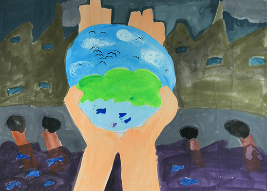 よごれた世界よりもきれいな世界のほうがいいかんじ！