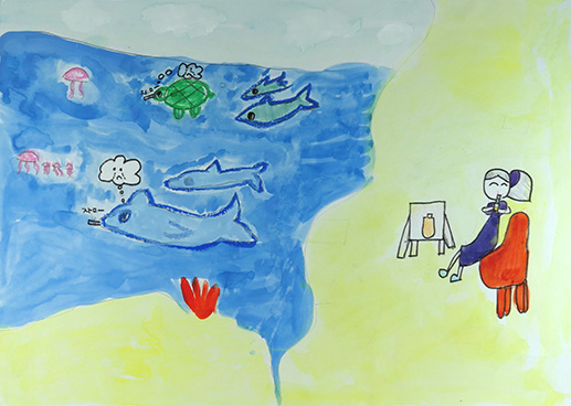 ストローのゴミ