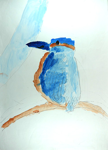 水べのカワセミ