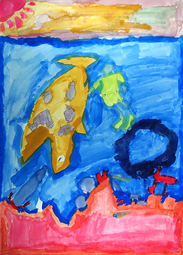 海がきたなくなっちゃった！