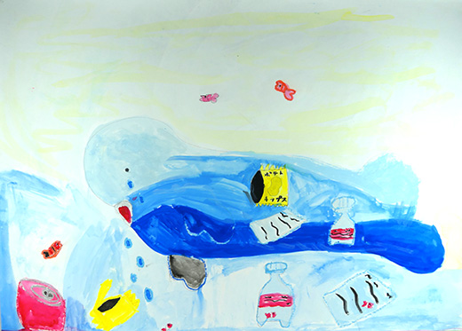 ないてる白イルカ！