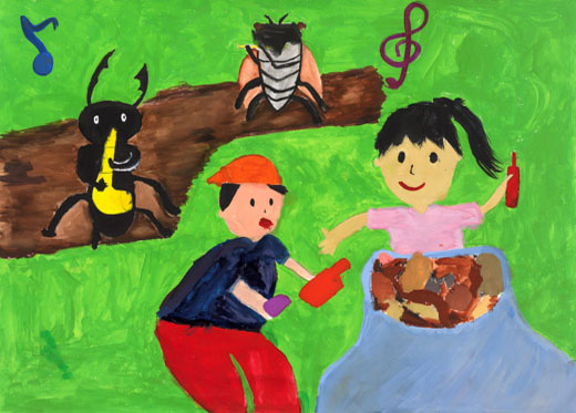 ゴミがないとウキウキ