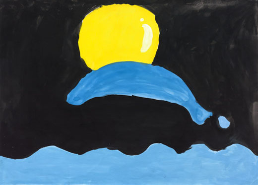 まん月のイルカ