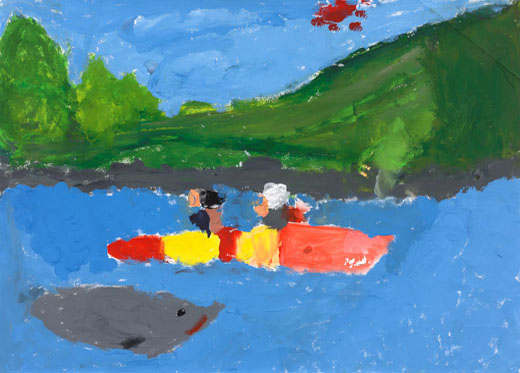 岩屋ダムのカヤック