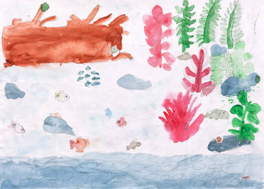 平和な川の風景