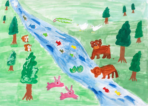 水をのむどうぶつたち