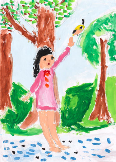 しぜんの中のわたし