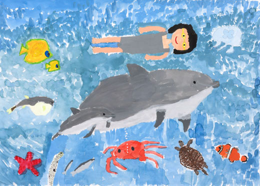 きれいな海と生きものとわたし