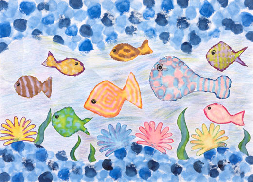 海の元気な魚たち