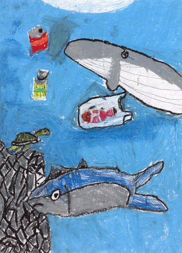 海にすてられたゴミ