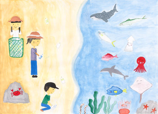 みんなの取り組みが魚の笑顔に