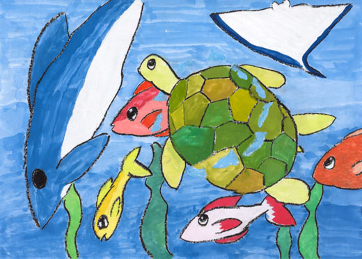 きれいな青い海